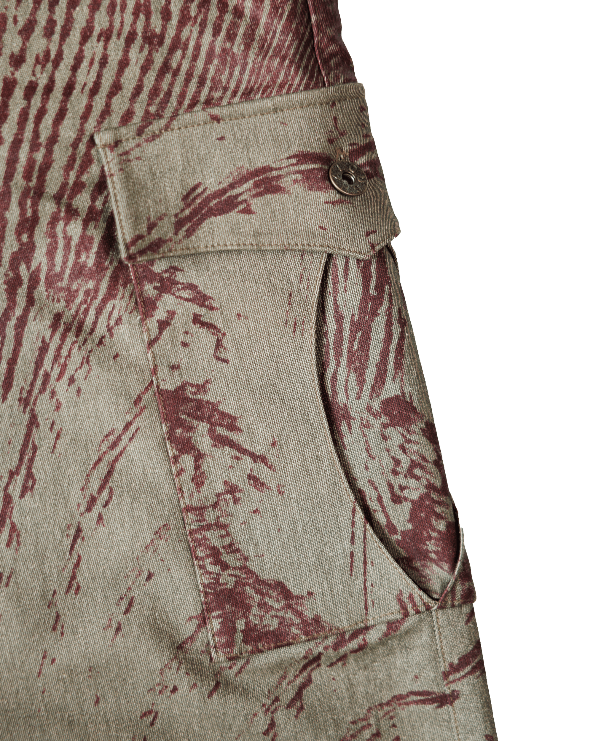 Bloodstain Curved Cargo Pants