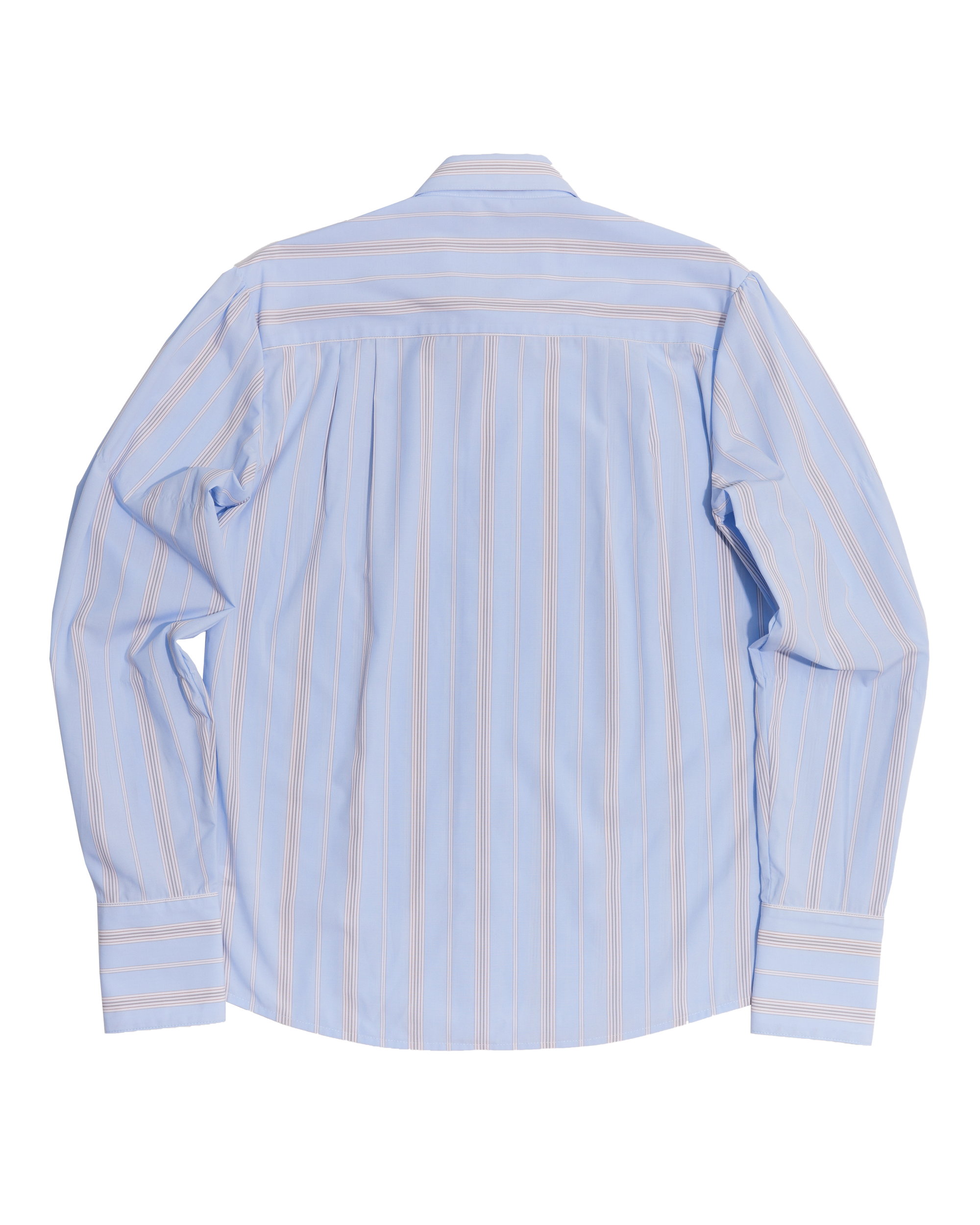 Blue striped shalou shirt