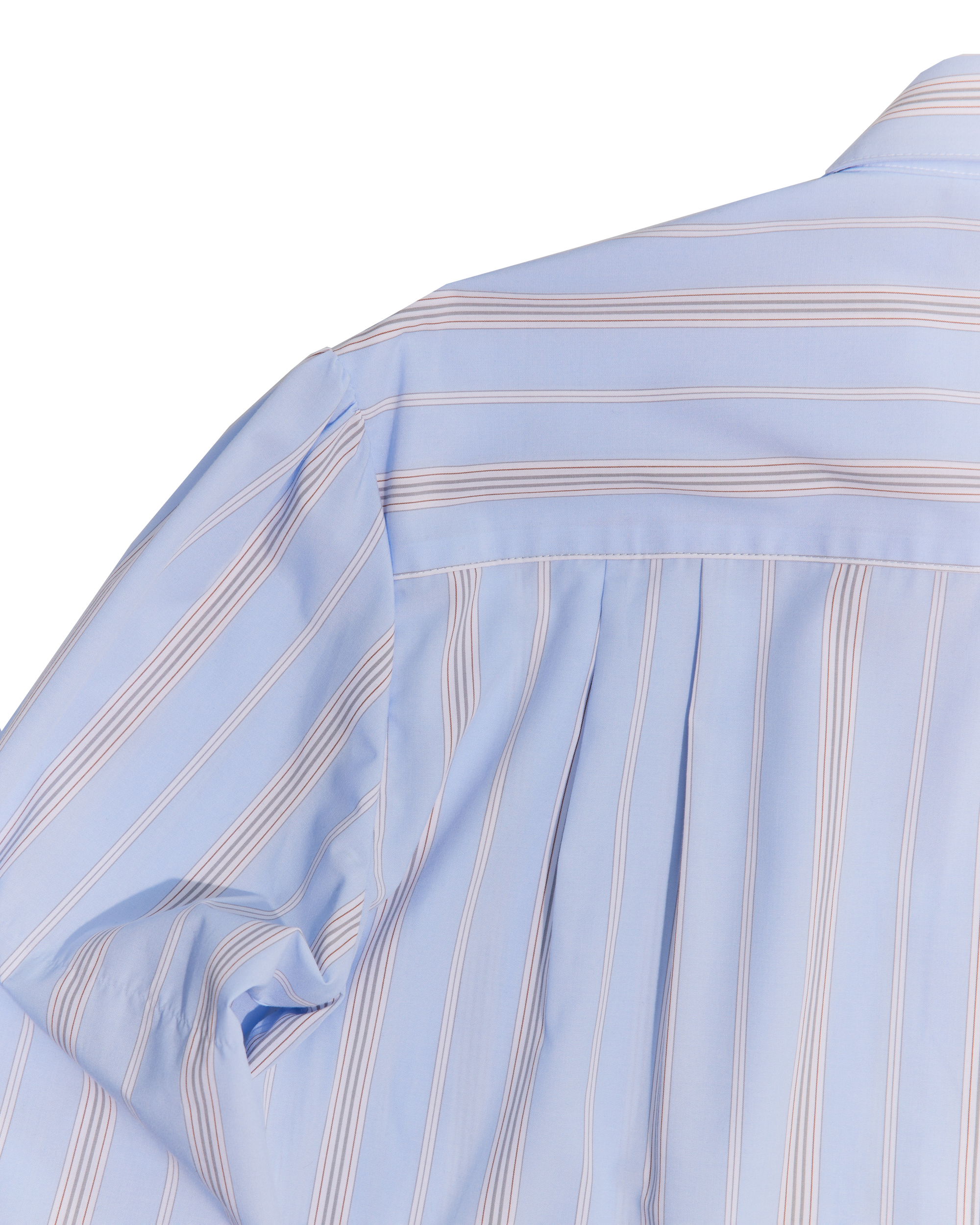 Blue striped shalou shirt