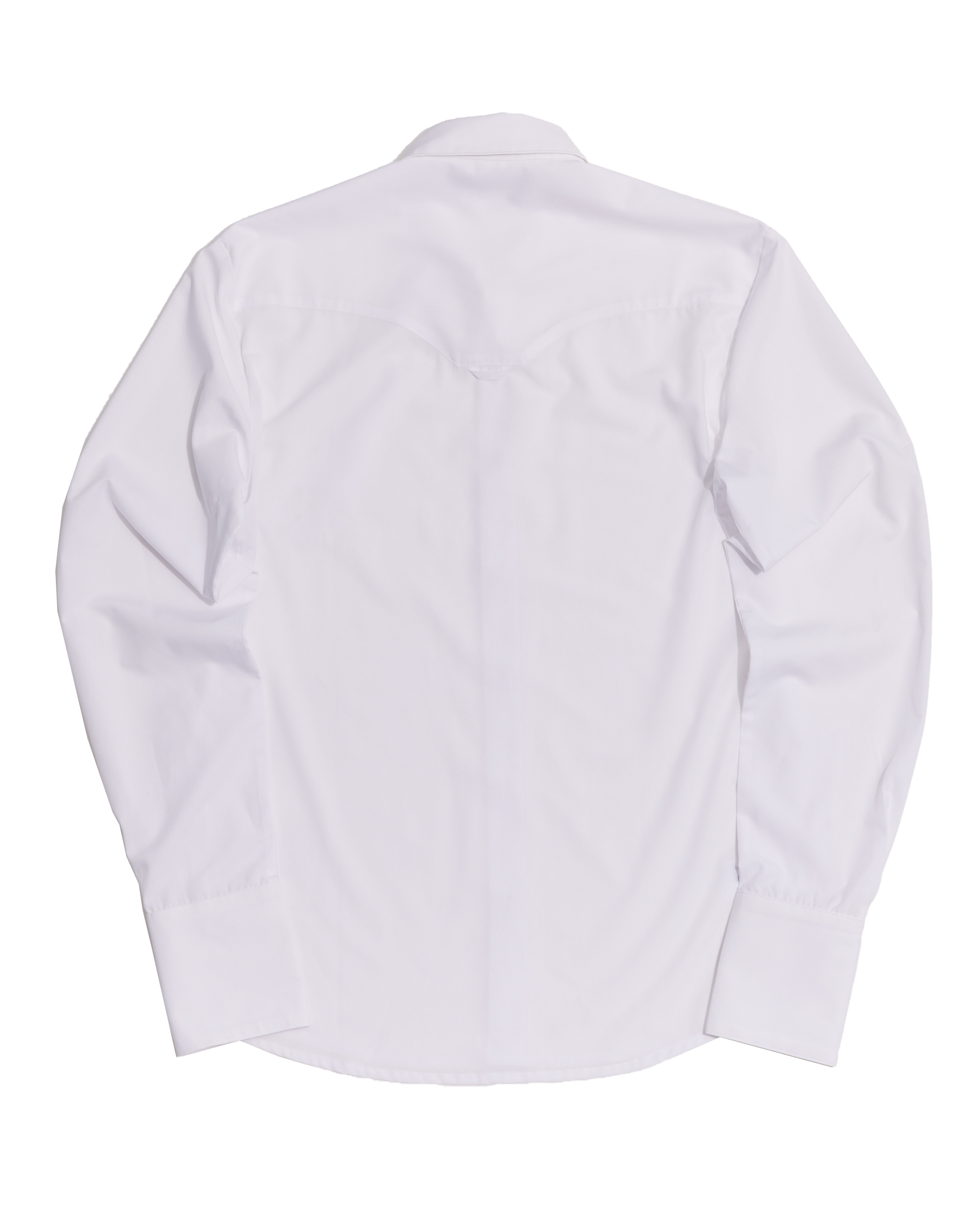 White long collar shalou shirt