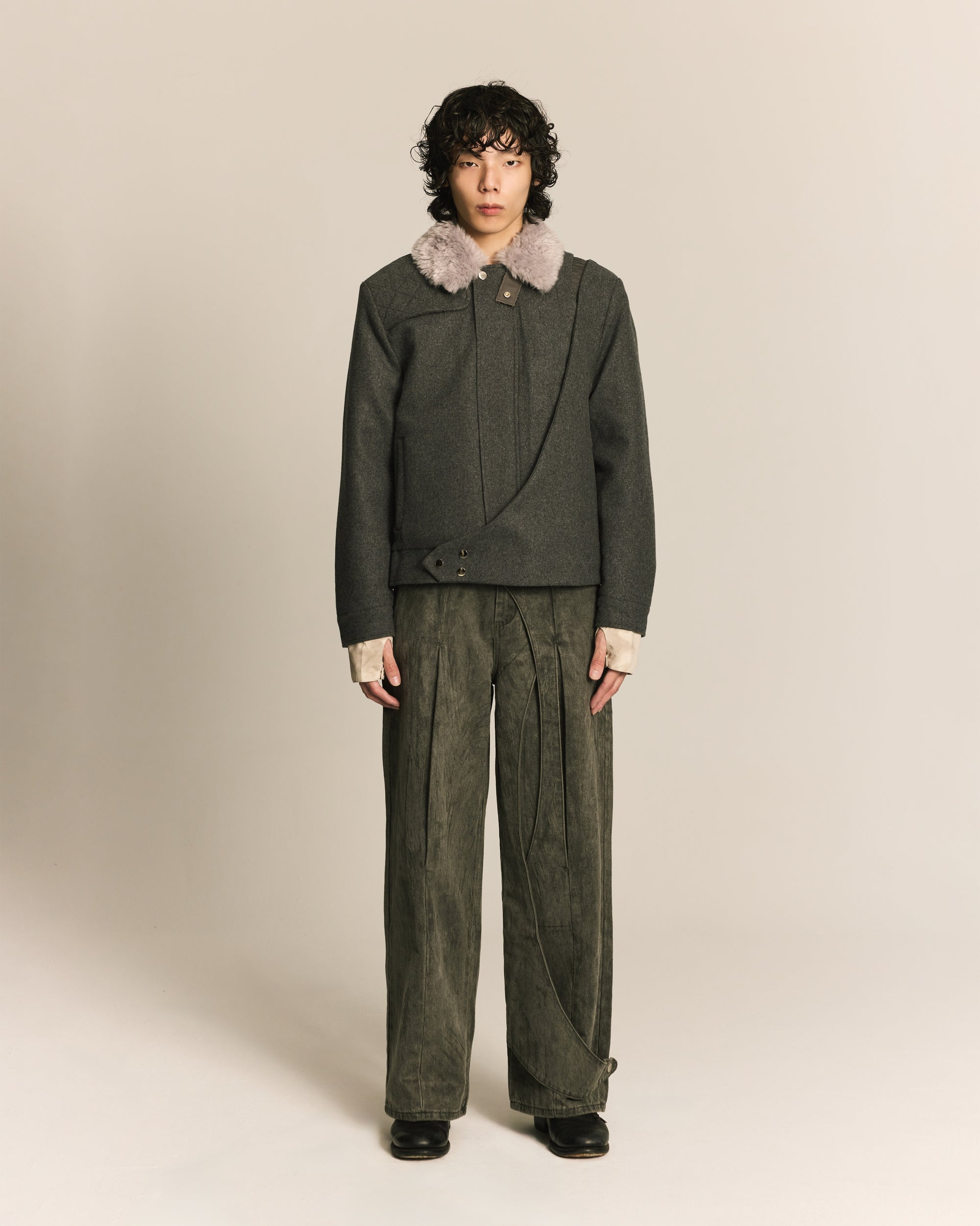 GRAY SPIRAL HUNTER JACKET