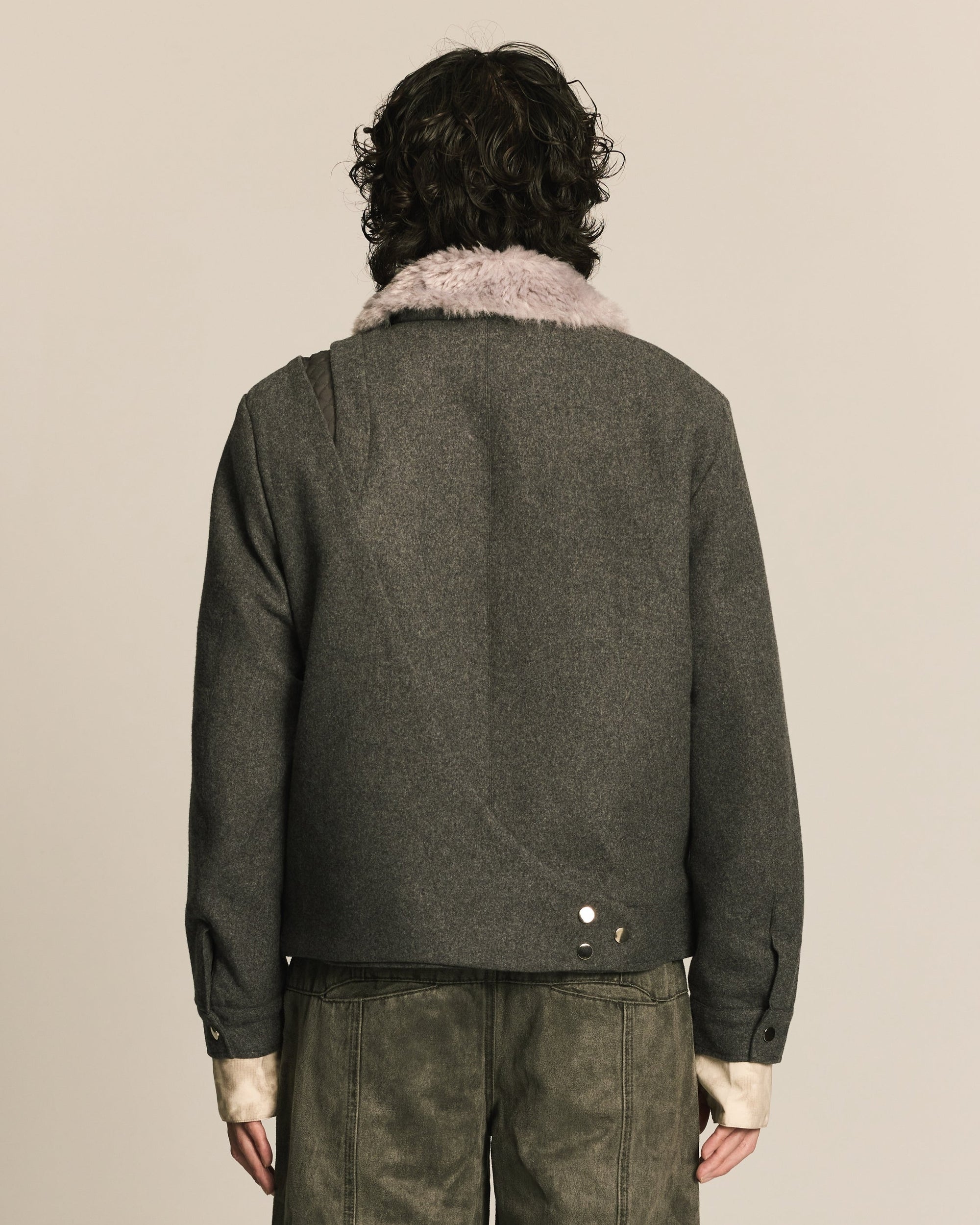 GRAY SPIRAL HUNTER JACKET