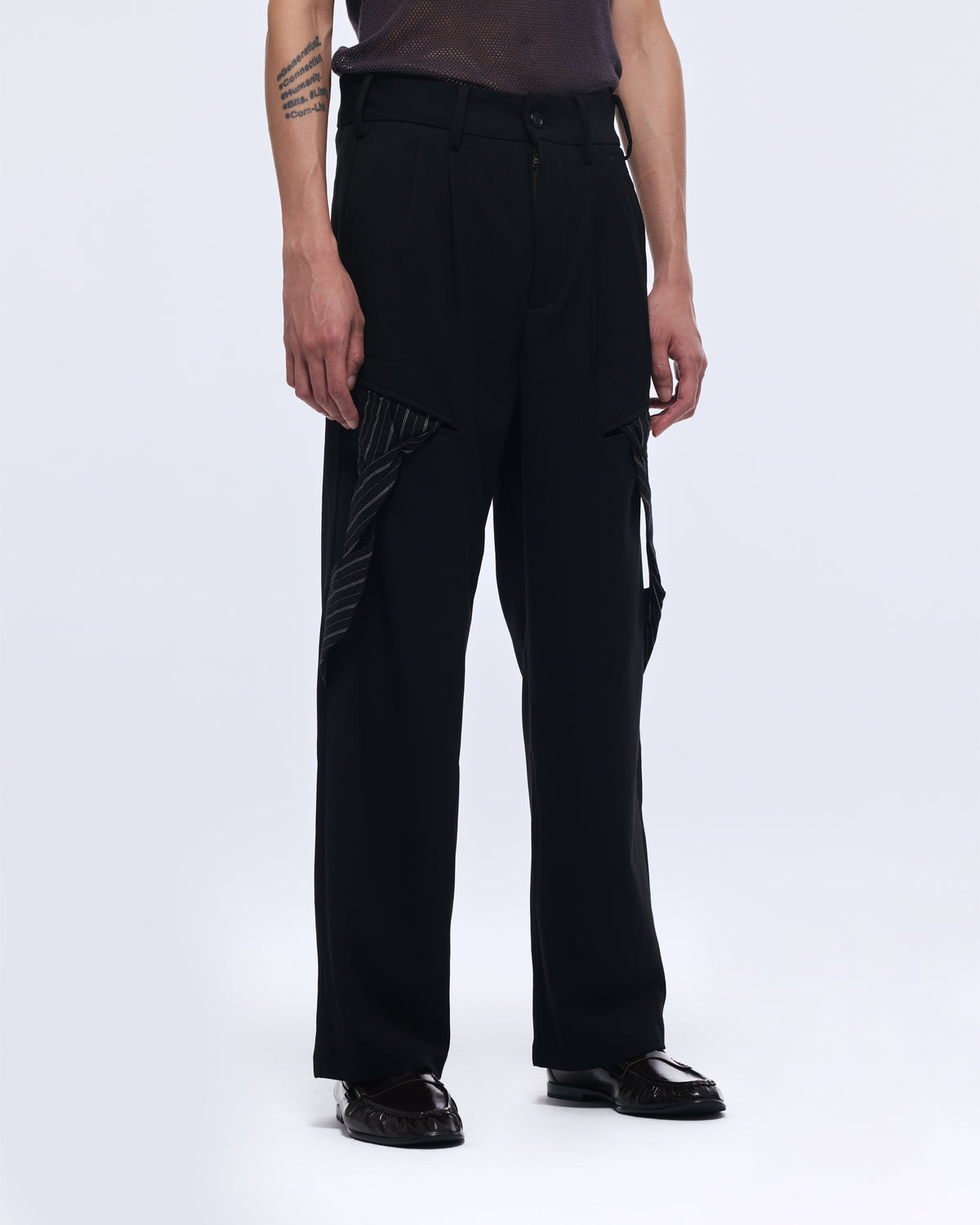 Black Arc Pocket Trousers