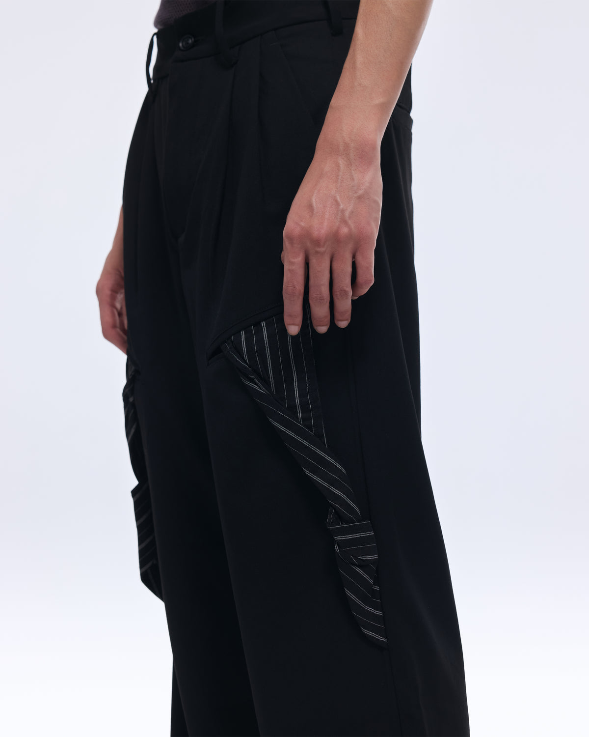 Black Arc Pocket Trousers