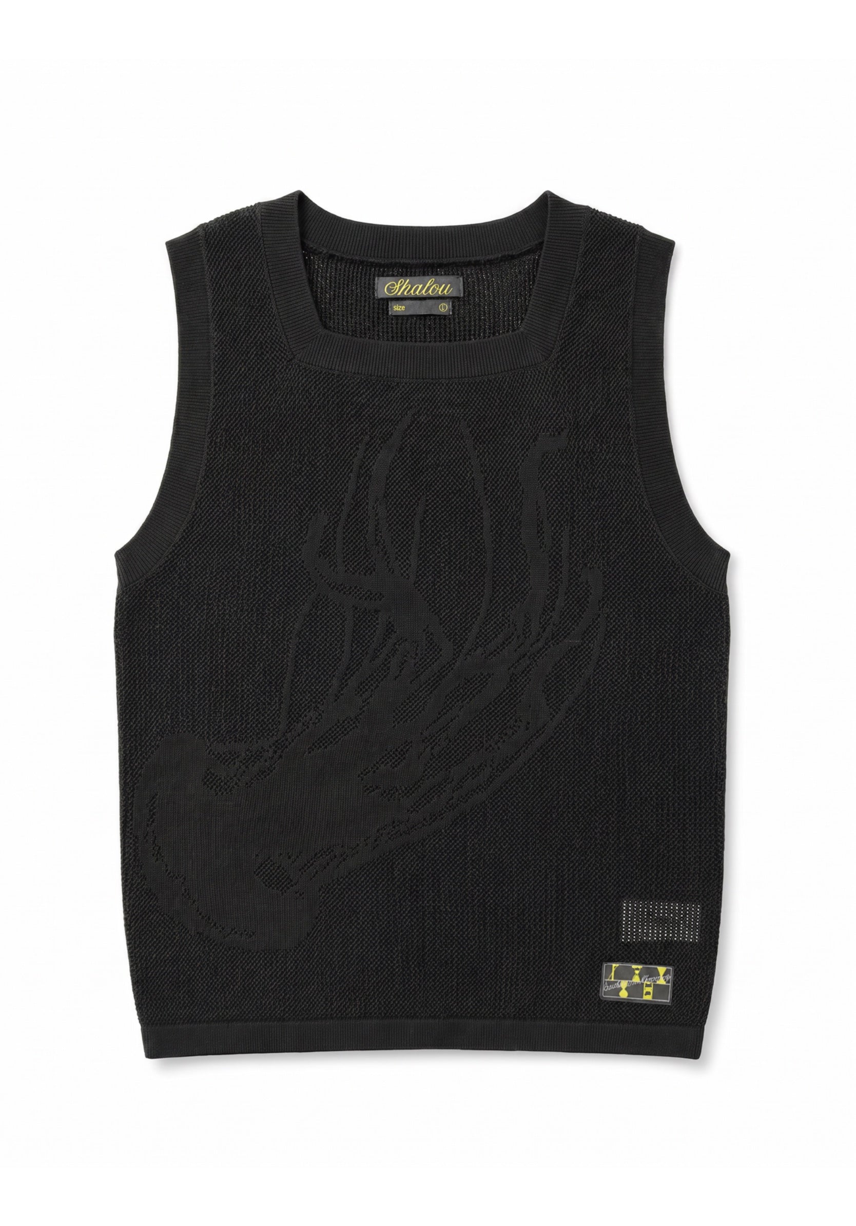 Black Jellyfish Knit Vest