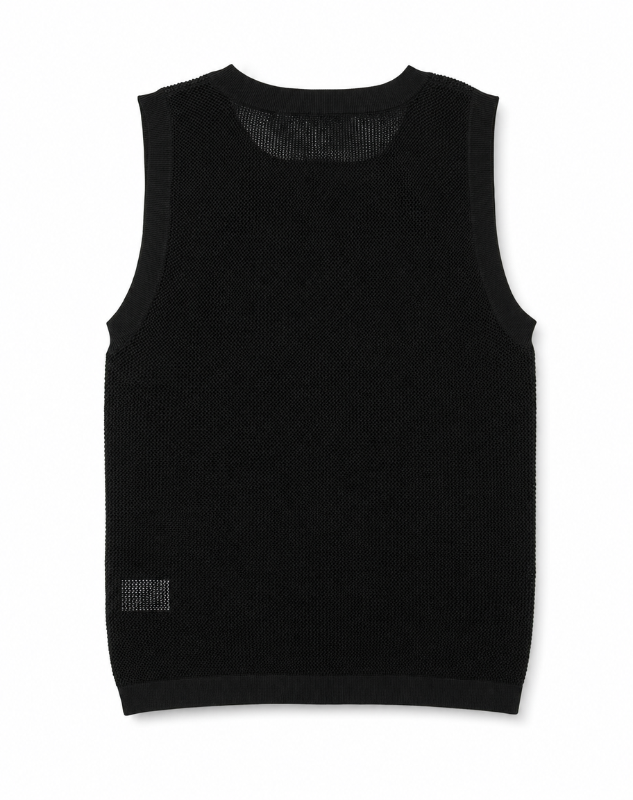 Black Jellyfish Knit Vest