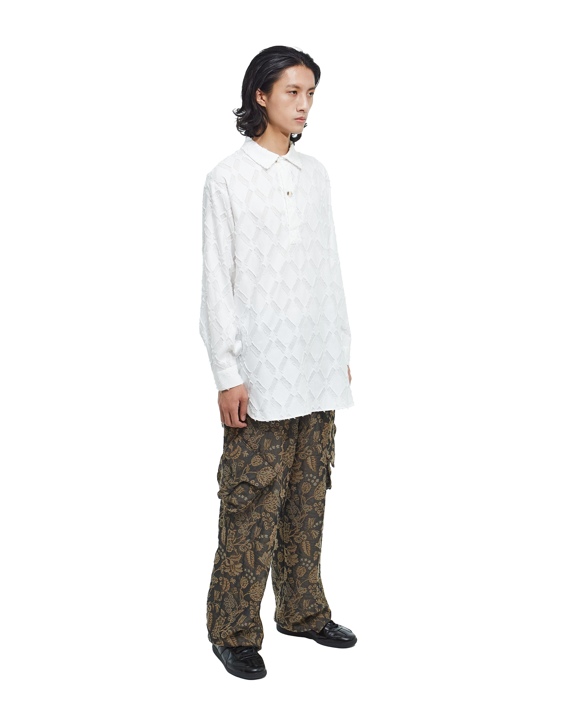 White Swedish military shirt